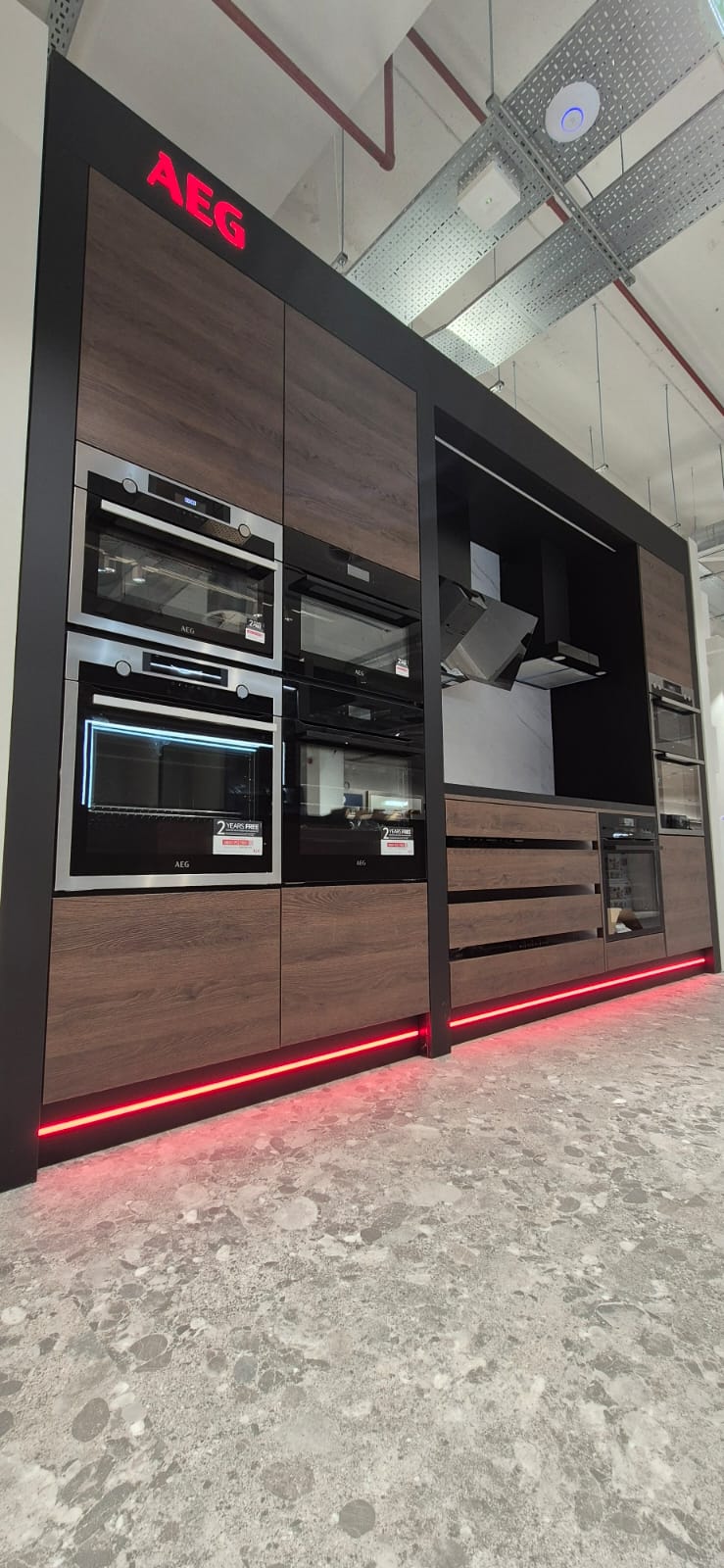AEG shop-in-shop display at Harvey Norman